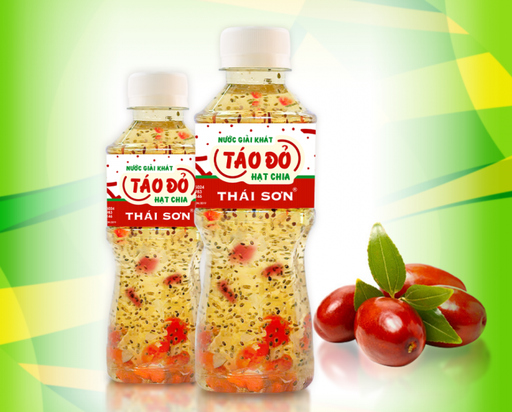 Táo Đỏ Hạt Chia Thái Sơn - Thức uống thanh mát cho cả ngày dài