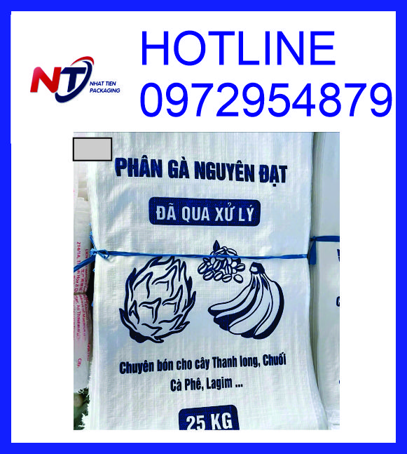 Cung cấp bao PP đựng phân gà in ấn theo yêu cầu