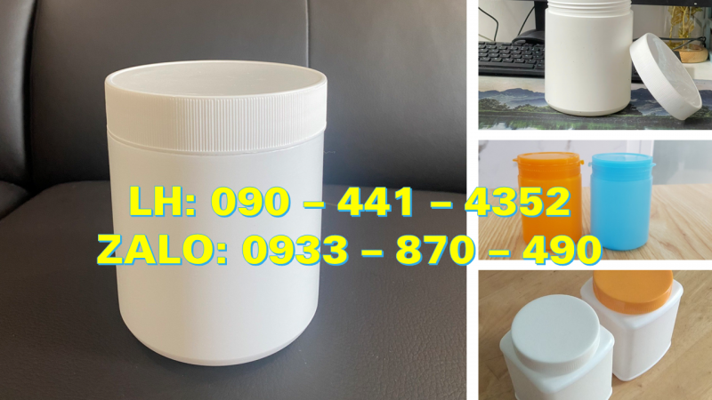 Hủ nhựa 200g nắp garenti, hộp nhựa 100g, lọ nhựa 50g đựng bã cà phê organic 