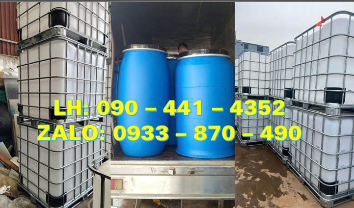 Thùng phuy nhựa 30 lít, có sẵn thùng phuy sắt 220 lít các loại đựng hóa chất tại Củ Chi