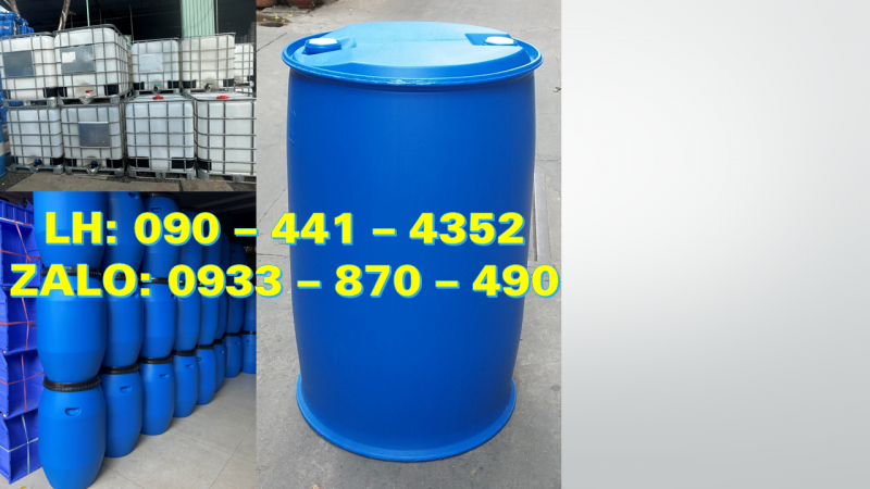 Thùng phuy nhựa 30 lít, có sẵn thùng phuy sắt 220 lít các loại đựng hóa chất tại Củ Chi