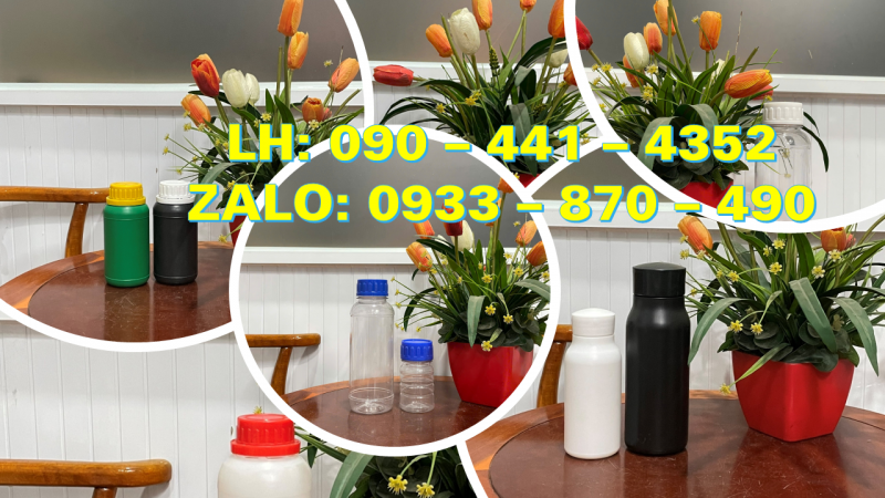 Chai nhựa 1 lít công nghiệp, chai thủy tinh 500ml siêu dày, chịu nhiệt, đựng axit mạnh 