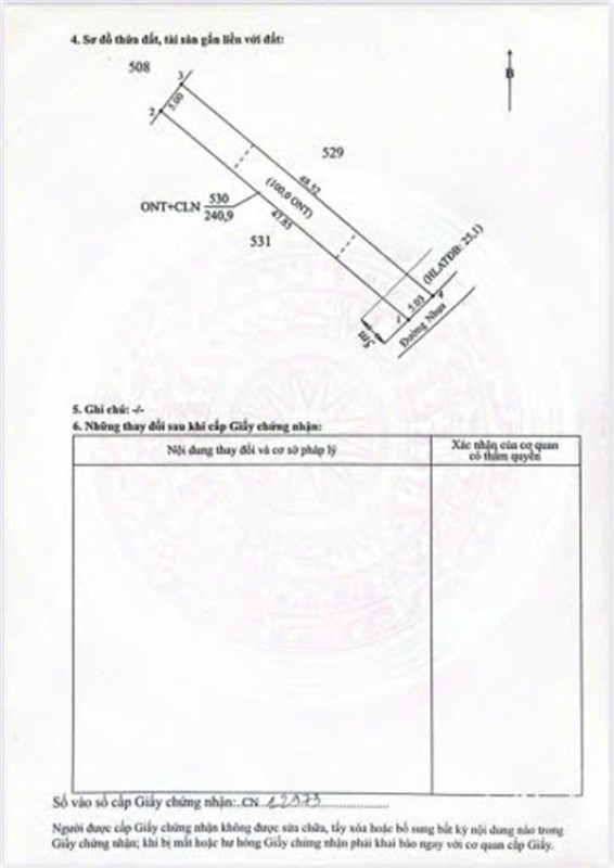 ĐẦU TƯ SINH LỜI - CHÍNH CHỦ CẦN BÁN ĐẤT THỔ CƯ Xã Minh Thạnh, Dầu Tiếng, Bình Dương