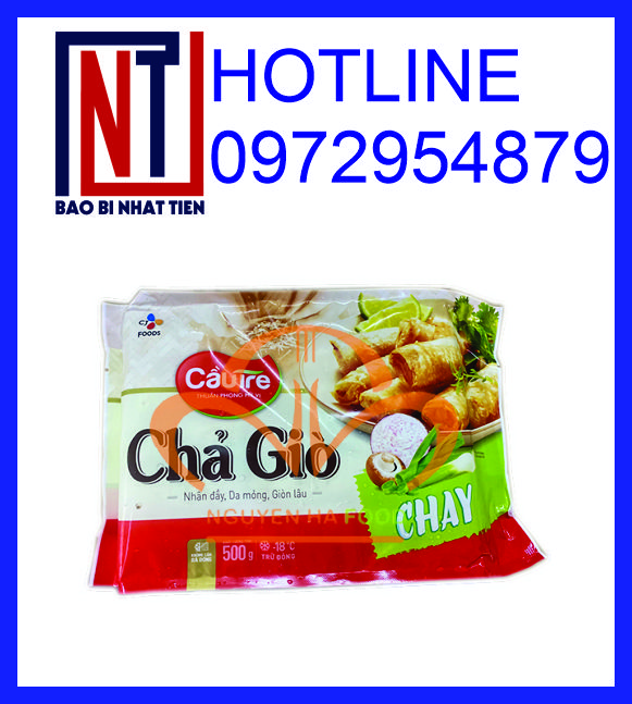 Bao bì đựng chả giò, sản xuất túi đựng chả giò in ấn giá rẻ