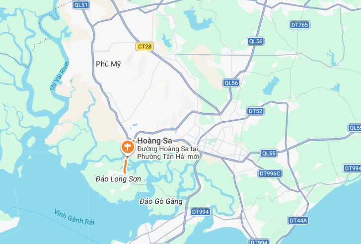 Đất thổ cư mặt tiền Hoàng Sa, P. Tân Hải - Hơn 1.000m², gần ngã ba Long Sơn, giá 25 tỷ - Tiềm năng