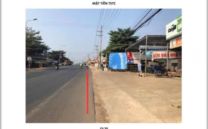 BÁN LÔ ĐẤT 3152.8M2 (25MX135M) MẶT TIỀN QUỐC LỘ 20 XÃ ĐỊNH QUÁN, TP ĐỒNG NAI ĐỐI DIỆN BÁCH HÓA XANH