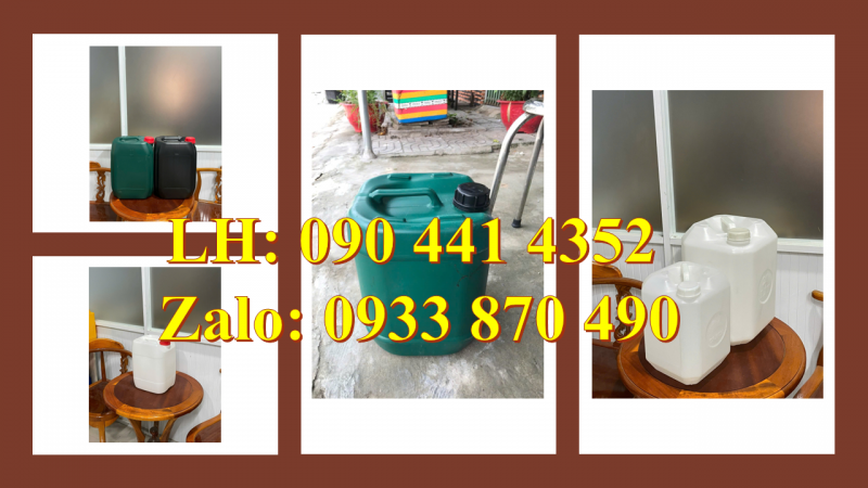 Can nhựa 22 lít đựng gel, can nhựa 25 lít đựng dầu khí, can nhựa 30 lít đựng thuốc trừ sâu 