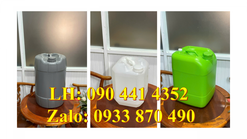 Can nhựa 22 lít đựng gel, can nhựa 25 lít đựng dầu khí, can nhựa 30 lít đựng thuốc trừ sâu 