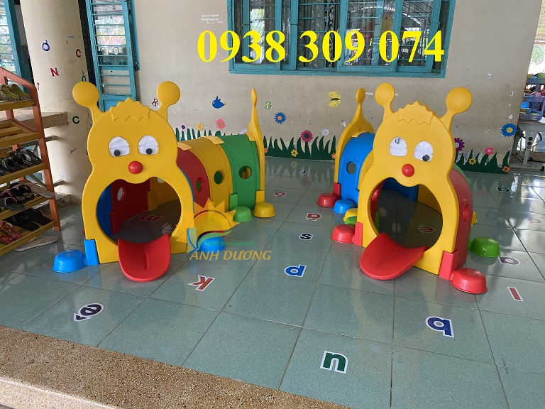 Hầm chui con kiến mầm non,hang chui tàu hỏa mầm non, hang chui cầu trượt