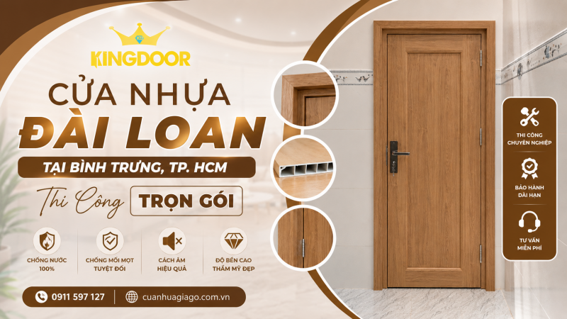Cửa Nhựa Đài Loan Tại Bình Trưng, TP. HCM | Thi Công Trọn Gói