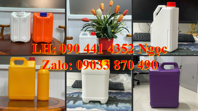 SX can nhựa 1 lít, can nhựa đựng 2 lít hóa chất, can nhựa 5 lít đựng thuốc thử nghiệm động vật 