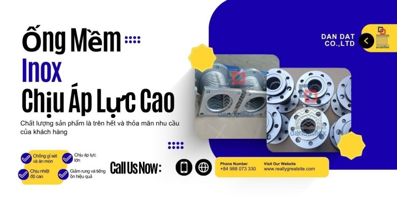 Ống Mềm Kim Loại/ Ống Mềm Inox Chịu Áp Lực Cao/Ống Mềm Thủy Lực