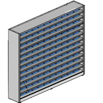 Kệ khay linh kiện 10 tầng KT: 1710Wx280Dx1860Hmm