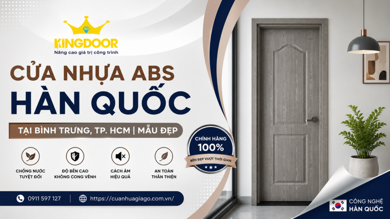 Cửa Nhựa ABS Hàn Quốc Tại Bình Trưng, TP. HCM | Mẫu Đẹp