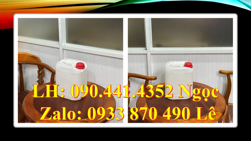 Bình nhựa 500ml đựng hóa chất, can tròn 1 lít, can vuông 2 lít, can nhựa vuông 5 lít 