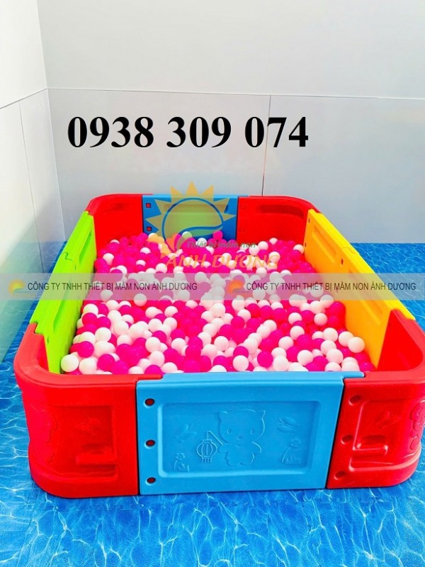 Nhà banh nhựa lắp ghép trẻ em, nhà banh nhựa mầm non