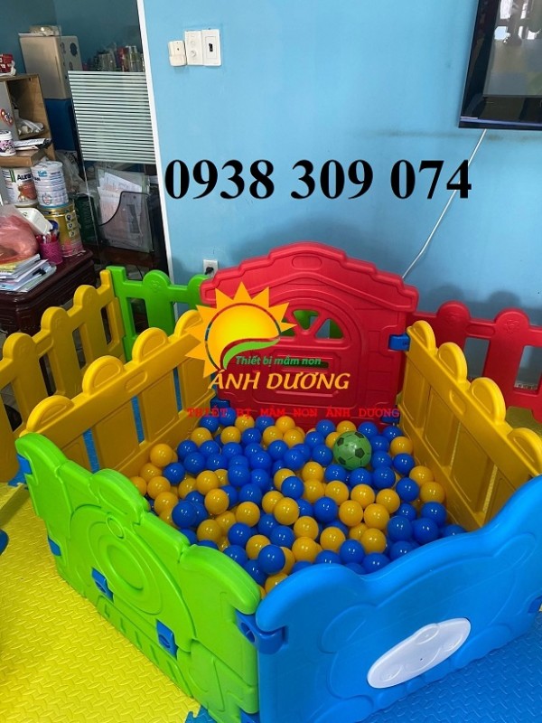 Nhà banh nhựa lắp ghép trẻ em, nhà banh nhựa mầm non