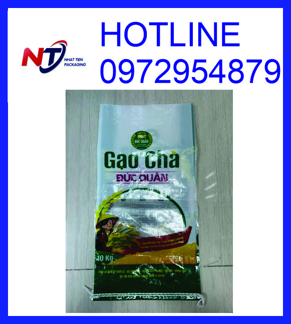 Bao bì PP ghép màng BOPP đựng gạo từ 5kg đến 50kg