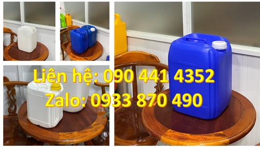 SX can nhựa 22 lít, vỏ can nhựa 24 lít, can nhựa 25 lít đựng chất tẩy rửa nồng độ cao 