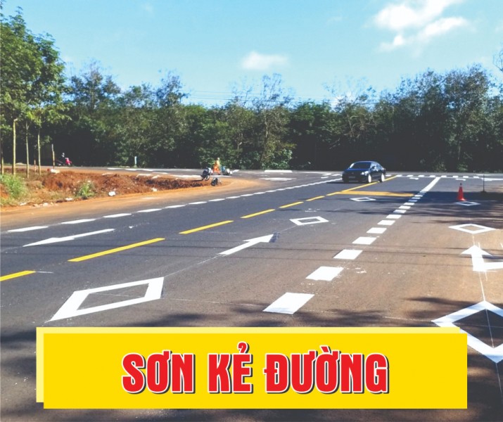 Sơn phản quang Nippon Cần Thơ cho công trình giao thông