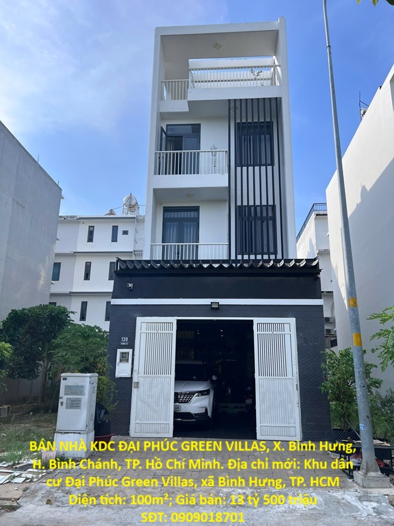 HOT HOT – CHÍNH CHỦ CẦN BÁN NHÀ KDC ĐẠI PHÚC GREEN VILLAS, X. Bình Hưng, H. Bình Chánh, TP. Hồ Chí