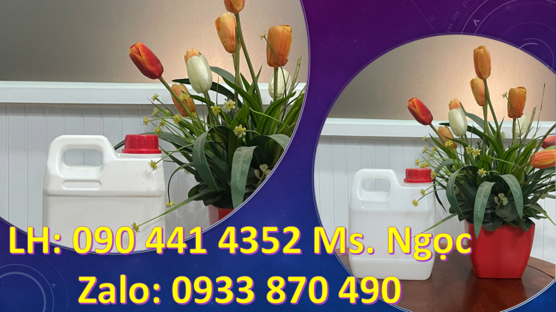 Báo giá can nhựa 0.5 lít, can nhựa 1 lít đựng thuốc nhuộm tóc