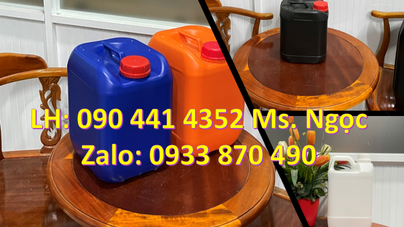Báo giá can nhựa 0.5 lít, can nhựa 1 lít đựng thuốc nhuộm tóc