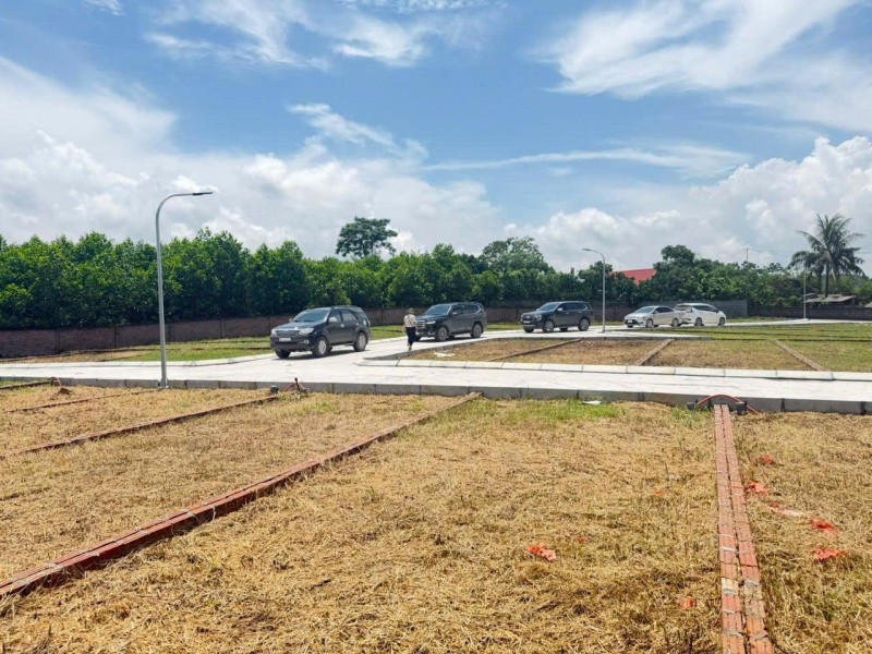 Cách chợ Bến 7p có ngay lô đất thị trấn giá đầu tư 97m 593tr đường thông 2 ôtô