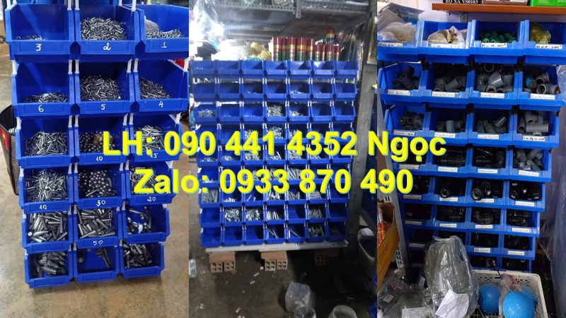 Kệ nhựa đựng phụ tùng xe honda, khay nhựa đựng ngũ kim ốc vít