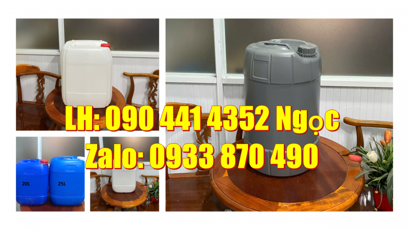 Công ty sản xuất can nhựa 30 lít uy tính TPHCM, can nhựa 30 lít đựng hóa chất 