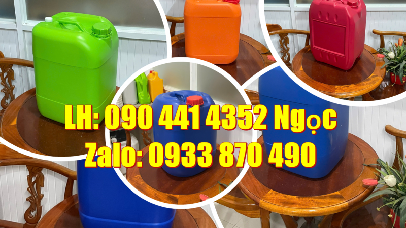 Công ty sản xuất can nhựa 30 lít uy tính TPHCM, can nhựa 30 lít đựng hóa chất 