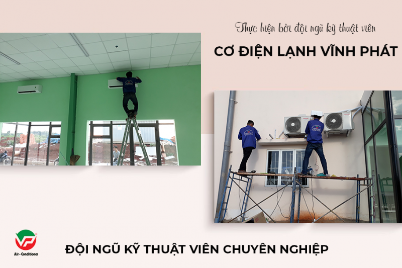 Lắp Máy lạnh treo tường 2.5HP Inverter đảm bảo hiệu suất làm lạnh hiệu quả