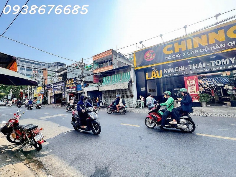 HIẾM DT SIÊU KHỦNG HƠN 400M2 FULL THỔ- BÁN NHÀ 5 TẦNG MẶT TIỀN KD Đ.TÔN ĐẢN, QUẬN 4- DÒNG TIỀN HƠN