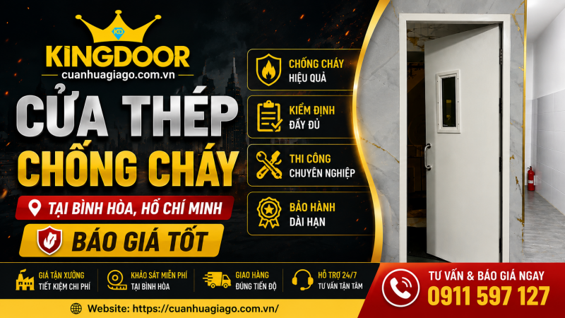 Cửa Thép Chống Cháy Tại Bình Hòa, Hồ Chí Minh | Báo Giá Tốt