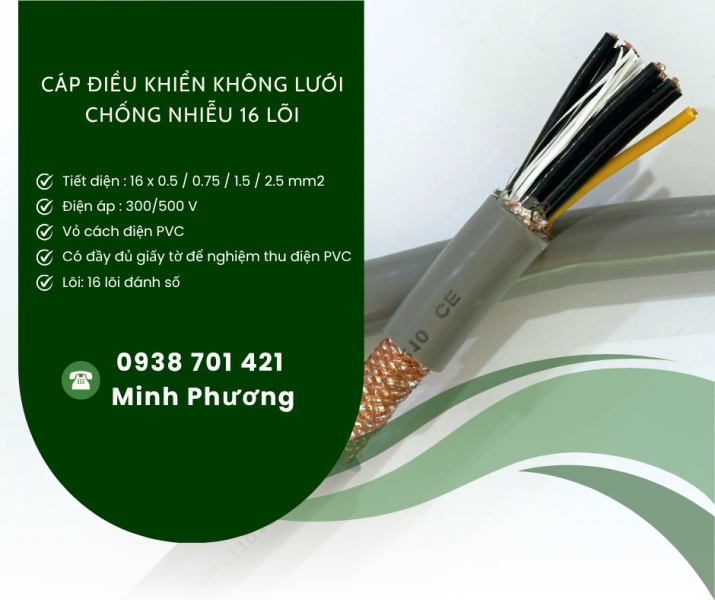 Cáp điều khiển không chống nhiễu 16x0.75mm² chính hãng Altek Kabel Đà Nẵng, Huế