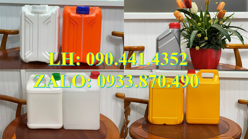 Can nhựa 1000ml đựng chất lỏng, bình nhựa 2 lít tròn đựng sirupt có vòi nhấn, can nhựa 5 lít 