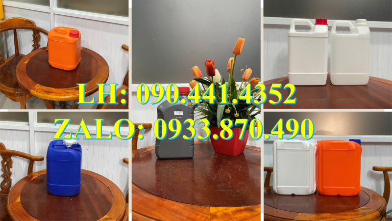 Can nhựa 1000ml đựng chất lỏng, bình nhựa 2 lít tròn đựng sirupt có vòi nhấn, can nhựa 5 lít 