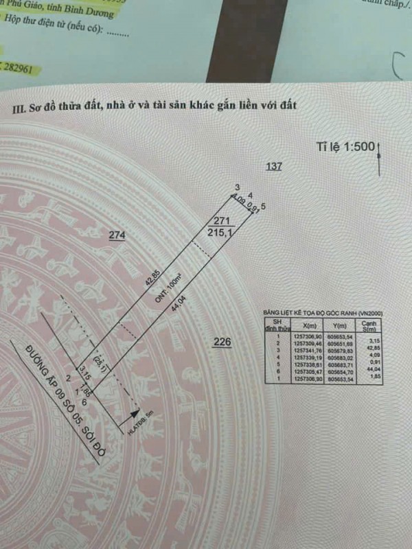 CHÍNH CHỦ BÁN ĐẤT PHÚ GIÁO – BÌNH DƯƠNG CHỈ 350 TRIỆU