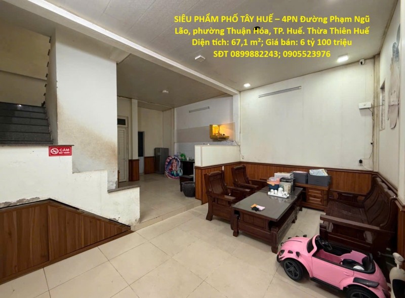 BÁN NHANH SIÊU PHẨM PHỐ TÂY HUẾ – 4PN – TRUNG TÂM – CHỈ 6,1 TỶ – Phạm Ngũ Lão, P.Phú Hội, TP.Huế