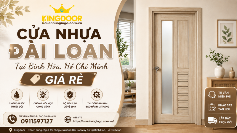 Cửa Nhựa Đài Loan Tại Bình Hòa, Hồ Chí Minh | Giá Rẻ