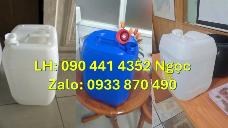 Can nhựa 25 lít đựng màu nhuộm vải, can nhựa 30 lít đựng chất xử lý giày da, dệt nhuộm 