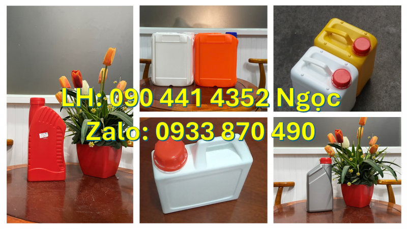 Can nhựa 1 lít vuông đựng sữa bò, can nhựa 2 lít đựng nước ép, can nhựa 5 lít đựng sữa hạt 
