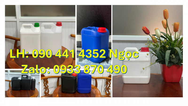 SX can nhựa 1 lít HDPE, can đựng thực phẩm 2 lít, can nhựa 5 lít an toàn vệ sinh thực phẩm 