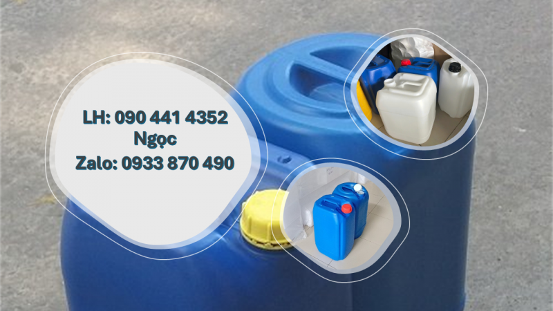Can nhựa 25 lít cao cấp, thùng nhựa 25 lít đựng axit đặc, nóng, can nhựa 30 lít vuông 