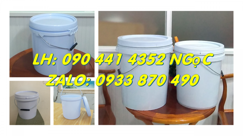 Vỏ thùng đựng sơn 1 lít, báo giá vỏ thùng sơn 4 lít, xô nhựa 5 lít, vỏ thùng sơn 6 lít tròn