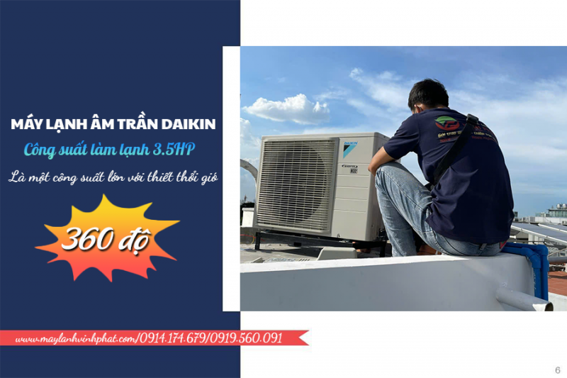 Địa chỉ chuyên bán Máy lạnh âm trần DAIKIN 3.5HP cho Quán Bar siêu rẻ 