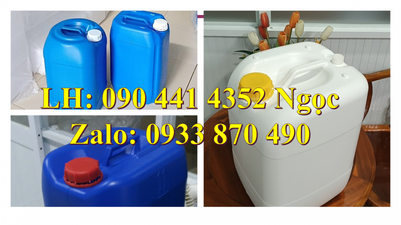 Can nhựa 30 lít đựng thuốc thú y, can nhựa 25 lít đựng axit, can nhựa 20 lít đựng kiềm 