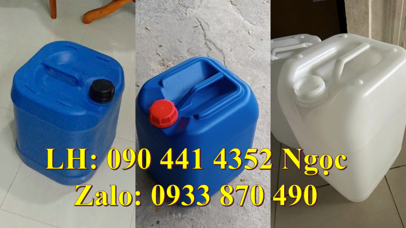 Can nhựa 30 lít đựng thuốc thú y, can nhựa 25 lít đựng axit, can nhựa 20 lít đựng kiềm 
