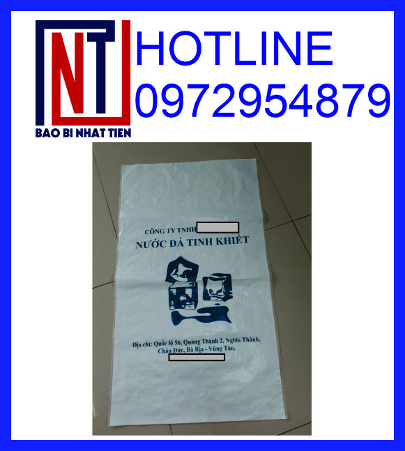 Bao bì PP dệt đựng đá lạnh