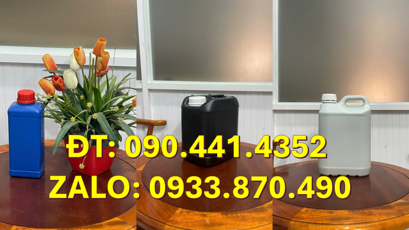 Bao bì 2 lít đựng hóa chất chuyên nghiệp, can nhựa 5 lít an toàn thực phẩm 